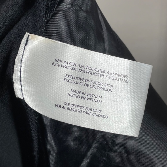 NEW Banana Republic Pants Womens 10 black pull on straight leg preppy casual - Picture 9 of 13